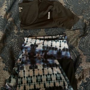 Gray Reebok Workout Top & Leggings Combo
